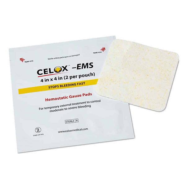Celox EMS 4x4 Gauze Pads