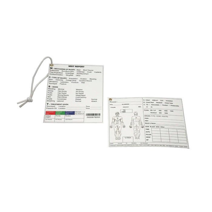 Tactical Combat Casualty Care Documentation Card – Combat Outfitter