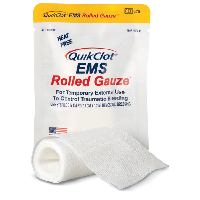 QuikClot EMS Rolled Gauze